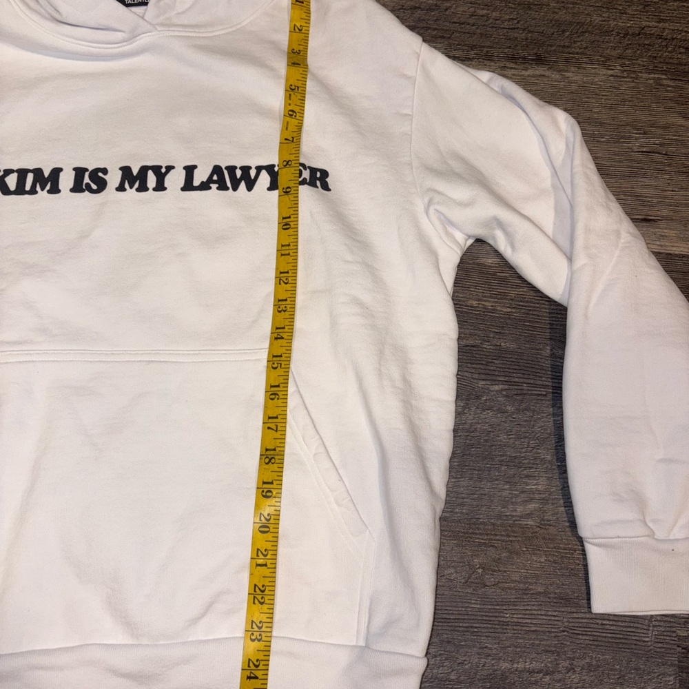 Talentless Kim Is My Lawyer Hoodie Scott Disick White Size View 6